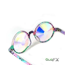 Load image into Gallery viewer, Aztec style frames with Rainbow Wormhole lenses - Kaleidoscope Glasses (Limited edition), by GloFX.