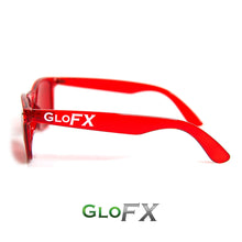 Load image into Gallery viewer, Colour Therapy Glasses with Red frames and lenses, by GloFX