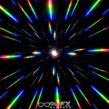 Load image into Gallery viewer, Jet Black Diffraction Goggles with emerald tinted lenses, by GloFX.