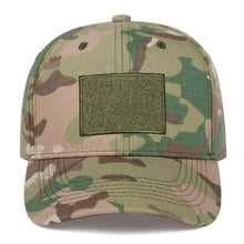 Load image into Gallery viewer, 8222 Skull Design Elasticated Army Cap - Camouflage Green