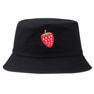 Strawberry Bucket Hat - Yellow