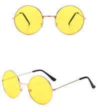 Load image into Gallery viewer, Classic John Lennon Style Round Shades ☀️☮️✌️- Yellow