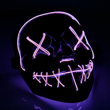 Load image into Gallery viewer, Halloween Purge Mask Light Up Neon (Multiple Colours)