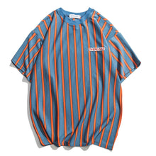 Load image into Gallery viewer, Overload Men&#39;s T Shirt - Blue &amp; Orange