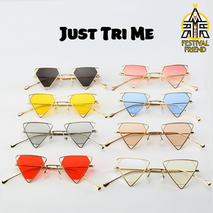 Just Tri Me 👀 2nd Edition - Sunglasses - Gold & Black