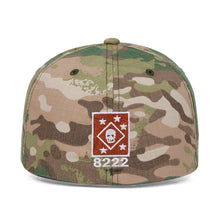 Load image into Gallery viewer, 8222 Skull Design Elasticated Army Cap - Black