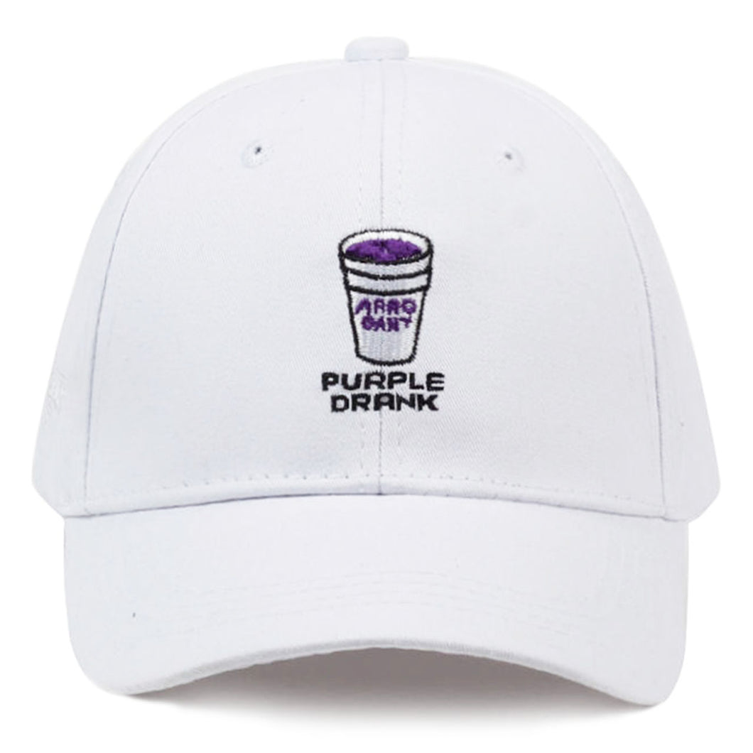 Purple Drank Baseball Cap - White