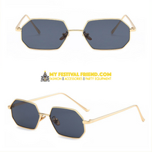 Load image into Gallery viewer, Finesse - Sunglasses – Gold &amp; Red