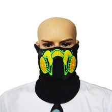 Load image into Gallery viewer, Luminous Sound Reactive Face Mask - Blue Venom