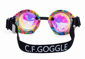 Red & Orange Fusion Goggles with Rainbow Kaleidoscope Lenses 🔮 (X Range)