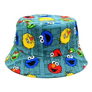 Sesame Street Crew - Cartoon Series Bucket Hat - Grey Multicolour