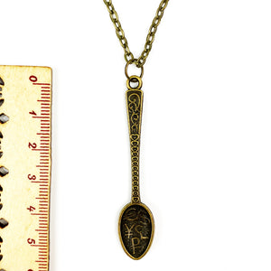 Money 💰🤑💱 Spoon Chain Necklace - Antique Bronze