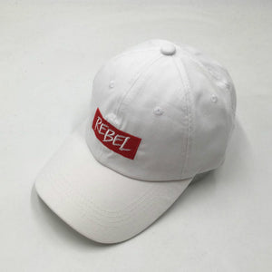 Rebel Baseball Cap - White