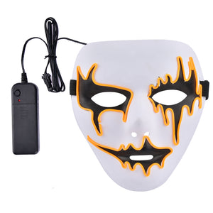 Violet Phantom of the Opera Scary Light Up LED Mask