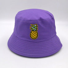 Load image into Gallery viewer, Pineapple Bucket Hat - White