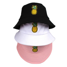 Load image into Gallery viewer, Pineapple Bucket Hat - White