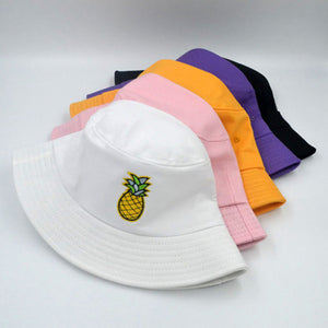 Pineapple Bucket Hat - White