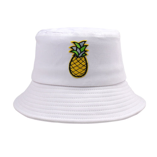 Pineapple Bucket Hat - White