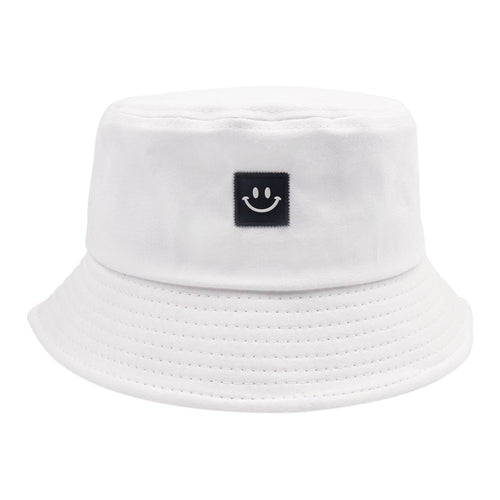 Keep Smiling Bucket Hat - White