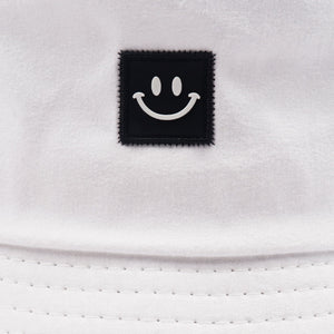 Keep Smiling Bucket Hat - White