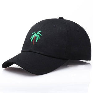 Palm Tree Summer Baseball Cap - White