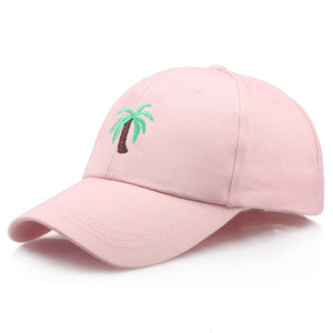 Palm Tree Summer Baseball Cap - Black