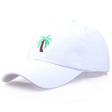 Load image into Gallery viewer, Palm Tree Summer Baseball Cap - White