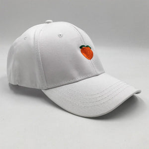 Peach Emblem - Baseball Cap - Black