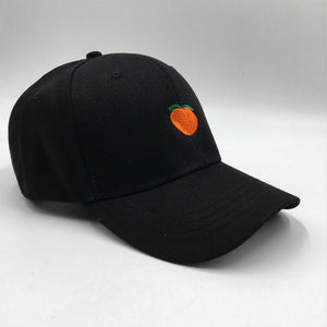 Peach Emblem - Baseball Cap - Black