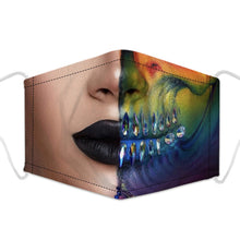 Load image into Gallery viewer, Artistic Mouth Masks with Air Filter - Jewels of a Dead Girl