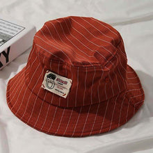 Load image into Gallery viewer, Casual Pinstripe Bucket Hat - Yellow