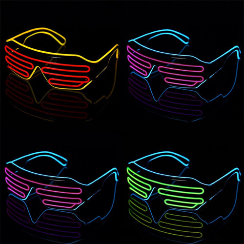 Flashing LED Rave Glasses