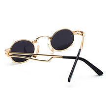 Load image into Gallery viewer, Majestic - Confident Steampunk Sunglasses - Gold Frame + Red Lenses