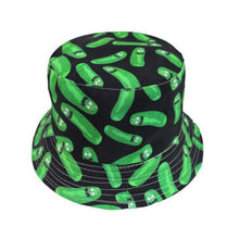 Load image into Gallery viewer, Pickle Rick - Cartoon Series Bucket Hat - Green &amp; Black