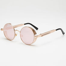 Load image into Gallery viewer, Steaming - Men&#39;s Steampunk Party Sunglasses - Gold Frames + Black Lenses