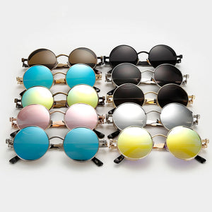 Steaming - Men's Steampunk Party Sunglasses - Black Frames + Black Lenses