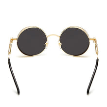Load image into Gallery viewer, Steaming - Men&#39;s Steampunk Party Sunglasses - Black Frames + Red Lenses