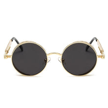 Load image into Gallery viewer, Steaming - Men&#39;s Steampunk Party Sunglasses - Gold Frames + Red Lenses