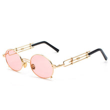 Load image into Gallery viewer, Smokey - Men&#39;s Vintage Sunglasses - Gold Frame + Red Lenses