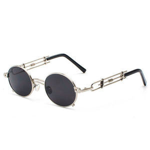 Smokey - Men's Vintage Sunglasses - Gold Frames + Black Lenses