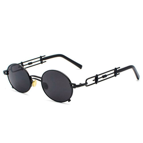 Smokey - Men's Vintage Sunglasses - Black Frame + Black Lenses