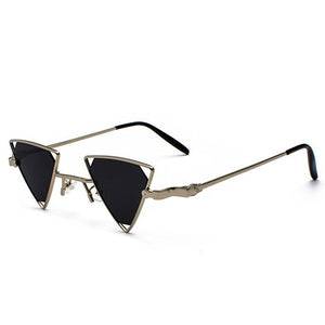 Just Tri Me - Sunglasses - Silver Frame + Light Blue Lenses