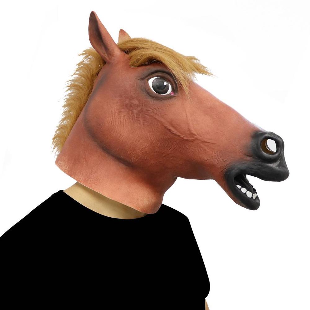 Hilarious Fancy Dress Latex Horse Mask 🐴🍺