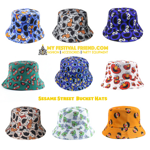 Cookie Monster 2nd Edition Bucket Hat - Grey & Red