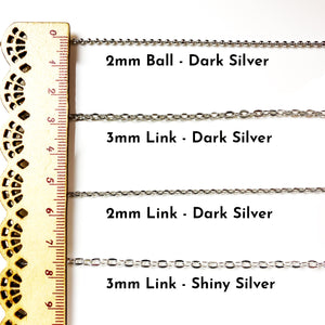 Dolla Spoon & Microphone Chain Necklace - Silver