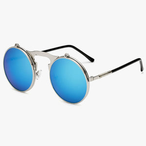 Flip The Script - Sunglasses With Flip Frames - Silver Frames + Black Lenses