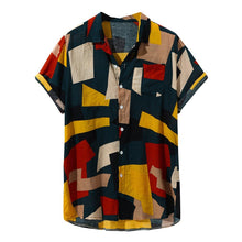 Load image into Gallery viewer, Mosaic Tapestry Shirt Yellow Multicolour