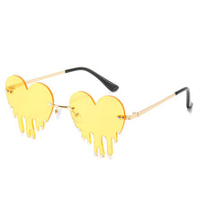 Load image into Gallery viewer, Hey Hun – Women’s Sunglasses – Yellow with Crystal