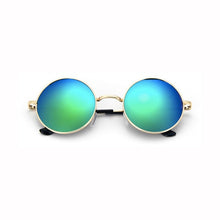 Load image into Gallery viewer, Large Round John Lennon Shades with Reflective Lenses 😎 - Blue