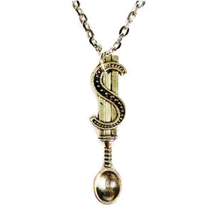 Dolla Spoon 🤑 Chain Necklace - Silver